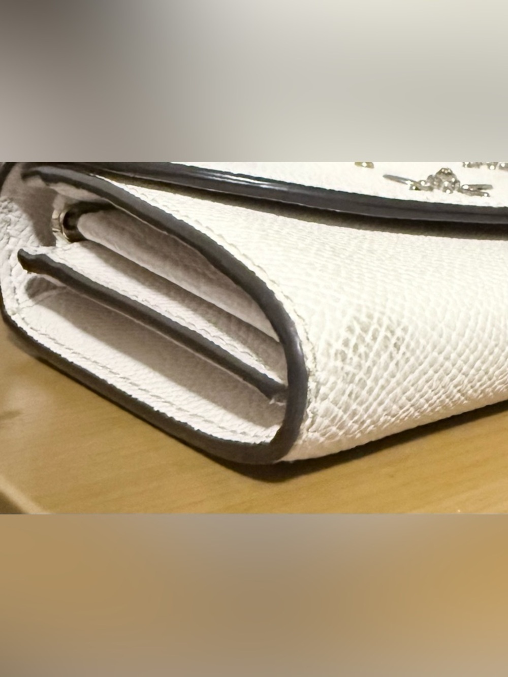 RARE Coach Designer Floral Crystal and Stud Chalk Envelope Wallet Purse F73495 - Picture 6 of 9